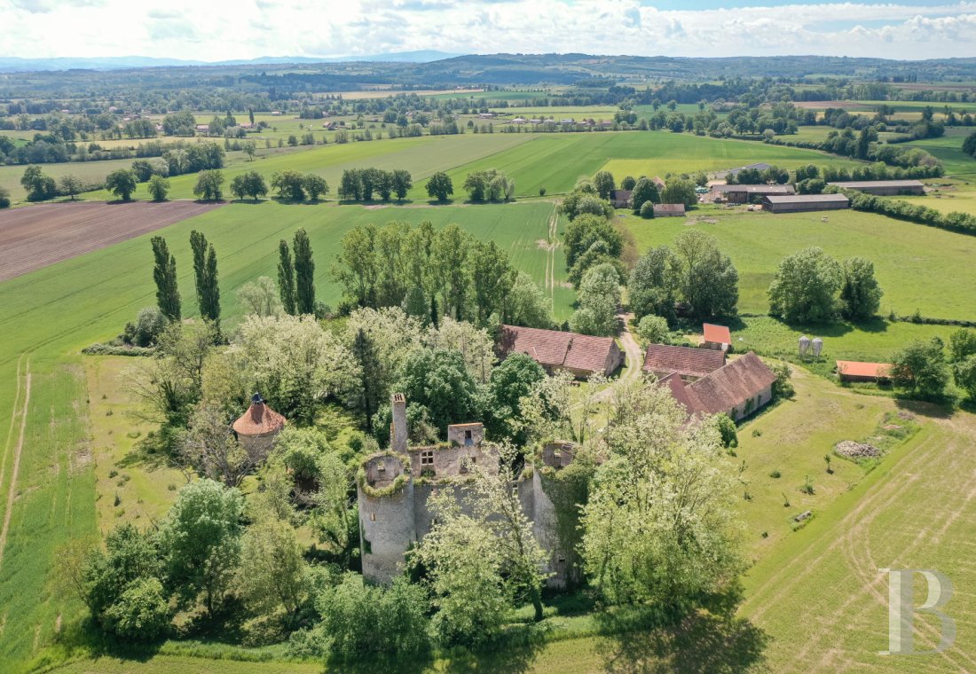 Castles / chateaux for sale - auvergne - Close to Vichy, in the heart of the historic Bourbonnais region,  the ruins of a 15th-century chateau, listed as a Historical Monument, and its outbuildings