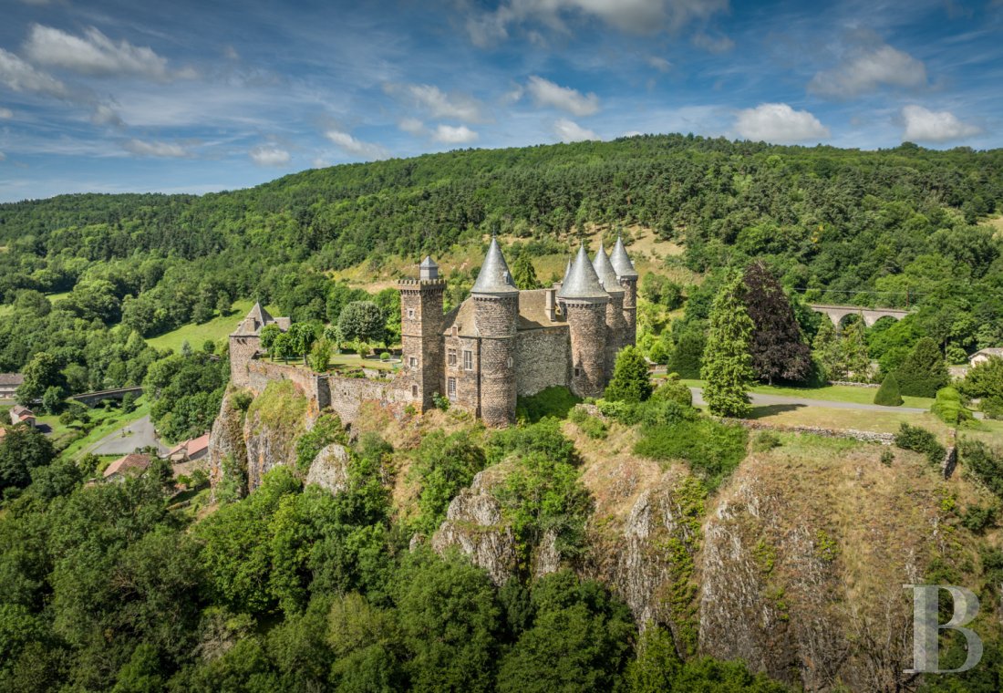 Castles / chateaux for sale - auvergne - A fortified castle, entirely renovated and perched on a rocky overhang, near Saint-Flour in the Cantal department