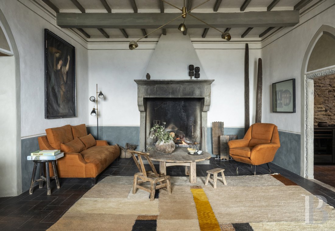 En Toscane, entre Arezzo et Cortona, une ancienne maison paysanne en plein ciel  - photo  n°9