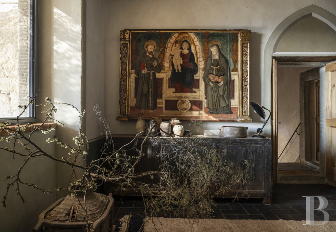 En Toscane, entre Arezzo et Cortona, une ancienne maison paysanne en plein ciel  - photo  n°16