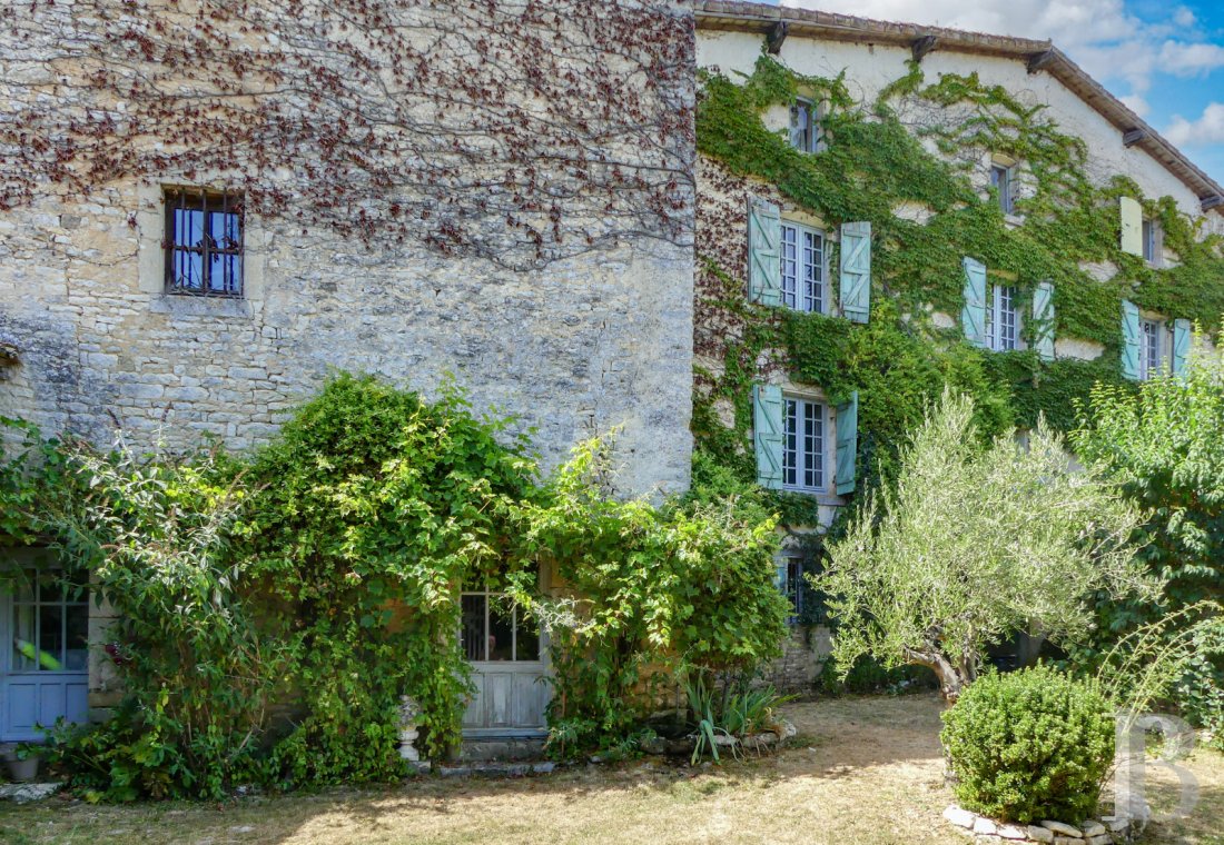 maisons de village à vendre - poitou-charentes - Dans un beau village de pierres sèches de la haute vallée de la Sèvre, une ample demeure, racée et confortable, et sa voisine à restaurer